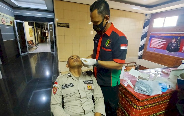 Pelatihan Penyegaran Brigadir Perbatasan, 60 Anggota Jalani Swab