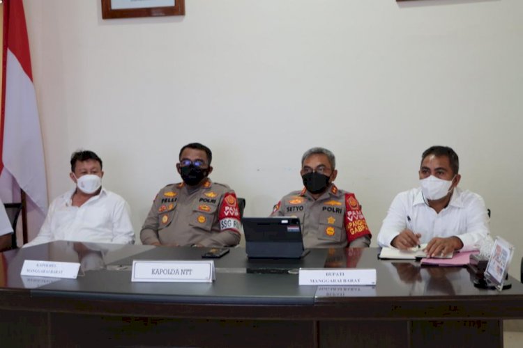 Kapolda NTT Hadiri Rapat Penanganan Covid-19 Bersama Menteri Koordinator Perekonomian RI Secara Daring