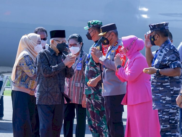 Kunjungi Labuan Bajo, Wapres RI Disambut Kapolda NTT bersama Forkopimda