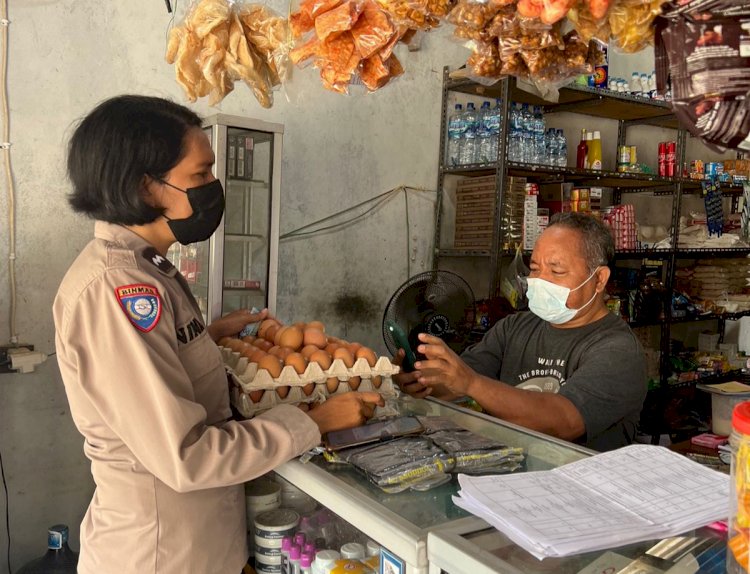 Satgas Binmas Ops Aman Nusa II Turangga Gelar Patroli Beri Imbauan Prokes