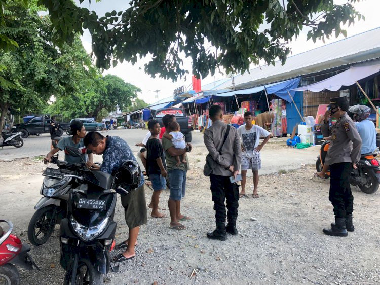 Langkah Preventif Cegah Covid-19, Anggota Satgas Binmas Ops Aman Nusa II Polda NTT Lakukan Hal Ini