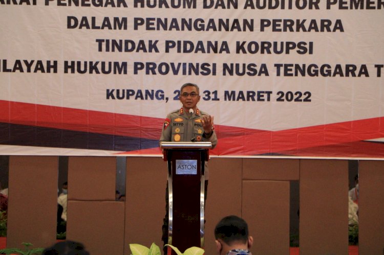 Hadiri Pelatihan Peningkatan Kemampuan APH oleh KPK, Kapolda NTT : Besar Harapan Kegiatan Ini Bisa Bermanfaat