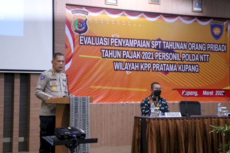 Bidang Keuangan Polda NTT dan KPP Pratama Kupang Gelar Kegiatan Evaluasi Penyampaian SPT Tahunan