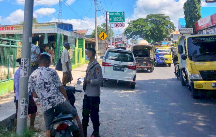 Upaya Preventif Cegah Penyebaran Covid-19, Tim Satgas Binmas Ops Aman Nusa II Turangga Sambangi Warga Oesao