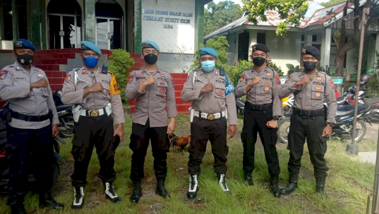 Pengamanan Paskah, Anggota Provost Lakukan Monitoring di Setiap Gereja