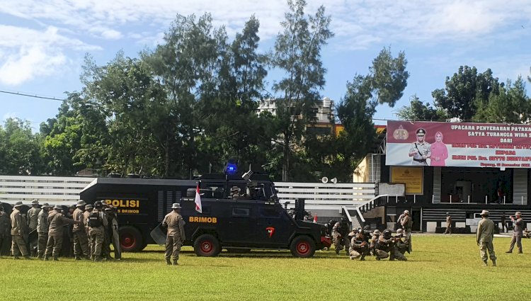 Guna Mengasah Kemampuan Anggota, Satbrimob Polda NTT Gelar Latihan PHH