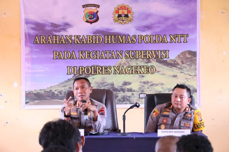 Beri Arahan di Polres Nagekeo, Kabidhumas Polda NTT Minta Anggota Aktif Publikasikan Kegiatan Polri