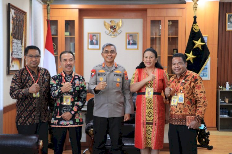 Perkuat Sinergi Ciptakan Pemilu 2024 Aman dan Damai, Kapolda NTT Terima Kunjungan Ketua Bawaslu Provinsi NTT