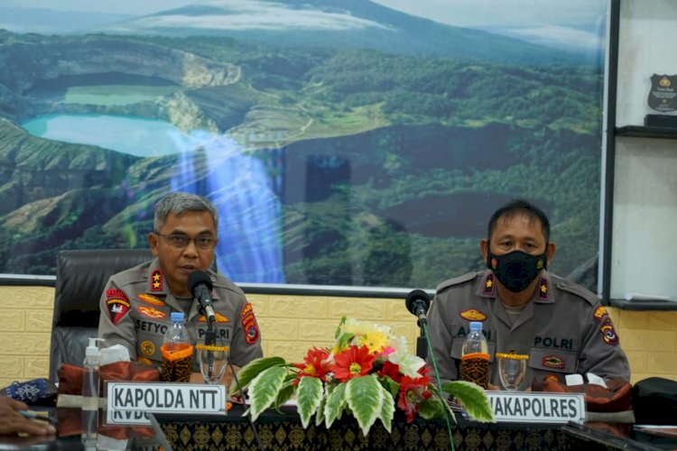 Peringatan Harlah Pancasila Tahun 2022, Kapolda NTT Minta Personel Polres Ende Lakukan Pengamanan Secara Humanis