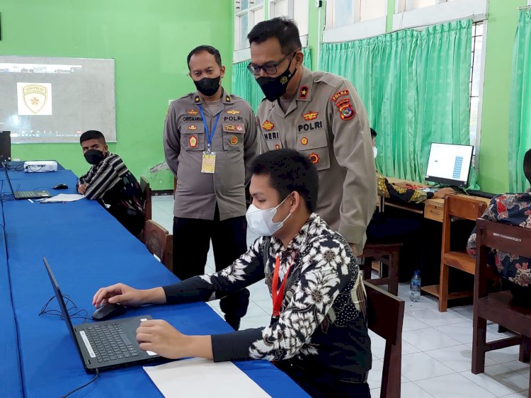 Wakapolda NTT Cek Pelaksanaan Test Psikologi Penerimaan Terpadu Taruna Akpol T.A 2022