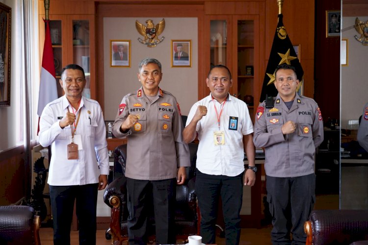 Terima Audience Pergatsi NTT, Kapolda NTT Dukung Pelaksanaan Kejurda Gateball