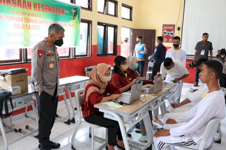 Kapolda NTT Tinjau Langsung Pelaksanaan Pemeriksaan Kesehatan Gelombang II Seleksi Penerimaan Terpadu Taruna Akpol dan Bintara Polri