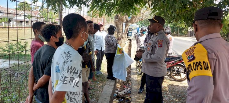 Gelar Ops Bina Kusuma, Personel Ditbinmas Polda NTT Beri Pesan Kamtibmas  Kepada Masyarakat