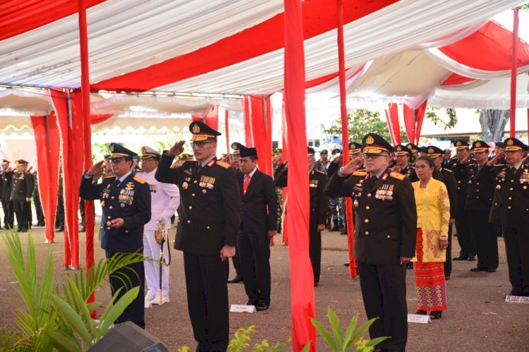 Jajaran Polda NTT Ikut Upacara Virtual Peringatan Hari Bhayangkara ke-76