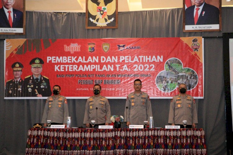 Buka Giat Pembekalan dan Pelatihan Keterampilan bagi PNPP yang akan Mengakhiri Dinas, Wakapolda NTT : Pensiun Siap Bahagia