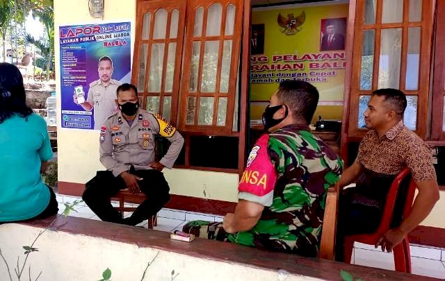 Sinergitas 3 Pilar, Bhabinkamtibmas Bersama Babinsa sambangi kelurahan