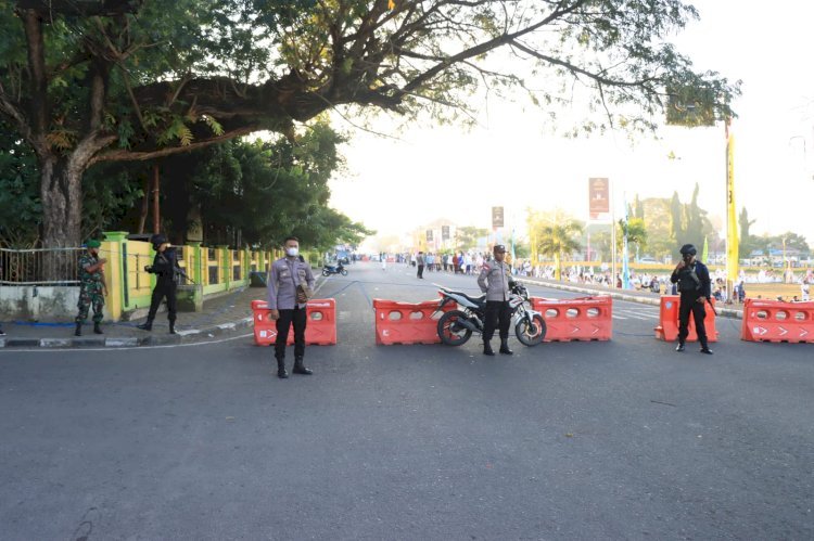 Beri Rasa Aman dan Nyaman, Polres Alor Laksanakan Pengamanan Sholat Idul Adha 1443H