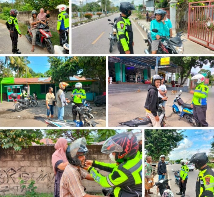 Patroli Rutin di Kota Kefamenanu, Lantas Kedepankan Sikap Simpati