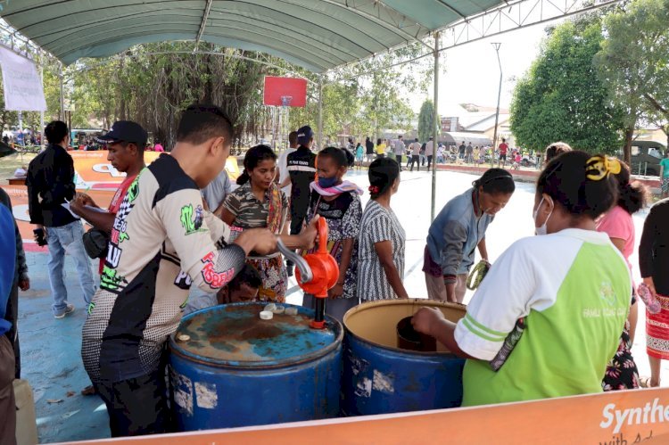 Hari Bhayangkara ke 76, Masyarakat Atambua Senang Ada Operasi Pasar Murah di Gelaran Adventure Trail Polres Belu