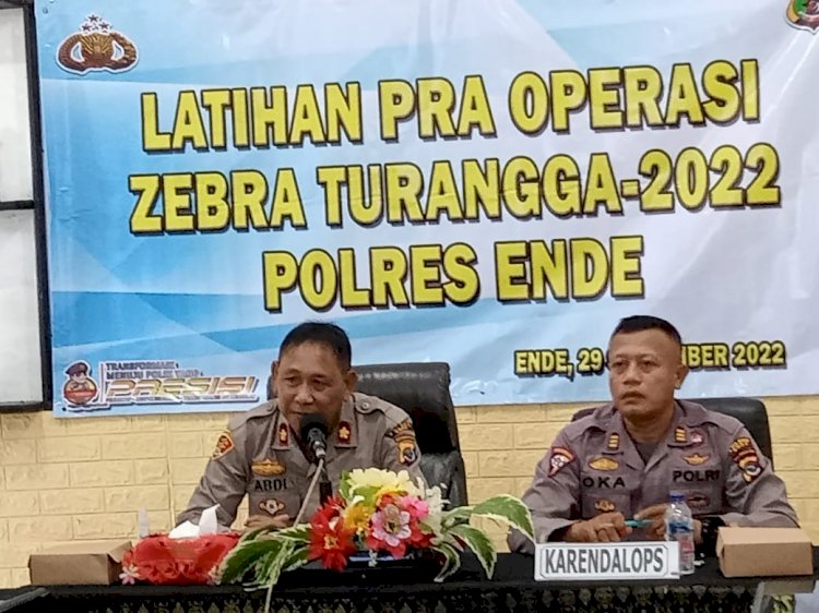 Polres Ende Gelar Latihan Pra Operasi Zebra Turangga - 2022