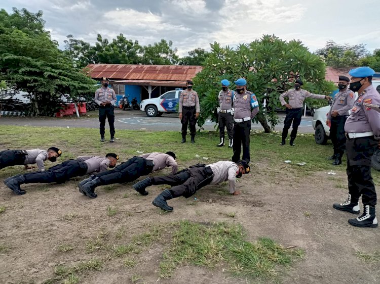 Tingkatkan Kedisiplinan Personel Si Propam Polres Lembata Lakukan Operasi Gaktiblin Anggota