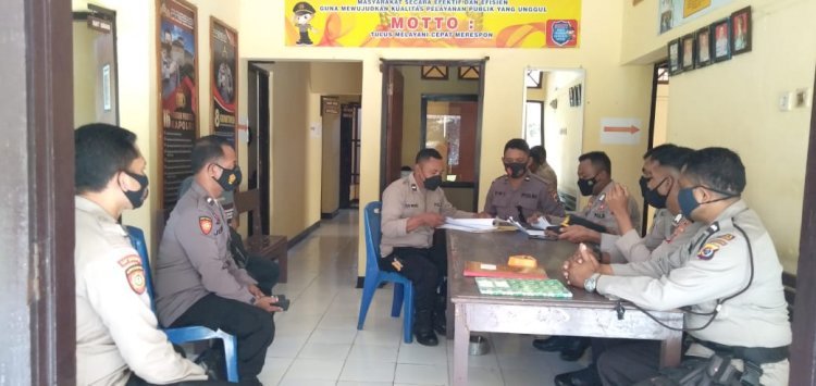 Tim Supervisi SDM dan Siwas Polres Ende Kunjungi Polsek Wewaria