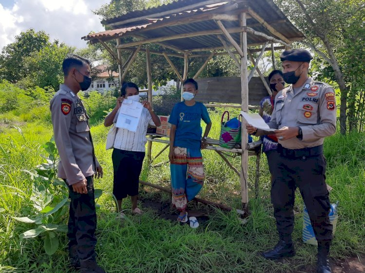 Ops Aman Nusa II, Personel Polsek Nagawutung Terus Tingkatkan Patroli Dialogis, Himbauan Kamtibmas dan Protkes