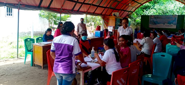 Bhabinkamtibmas Pastikan Warga Binaannya Siap Di Vaksin