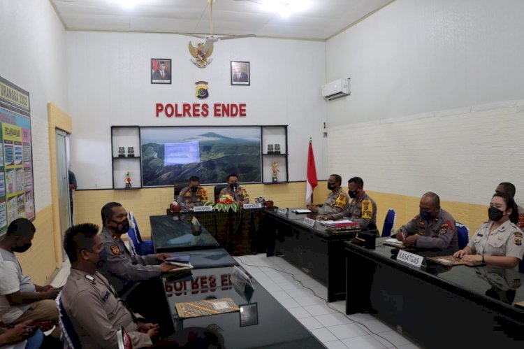 Irwasda Polda NTT Kunjungi Polres Ende Dalam Rangka Pengawasan Operasi Ketupat Turangga 2022