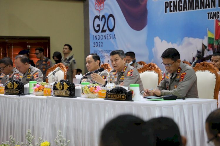 Wakapolri Pimpin Tactical Floor Game, Susun Strategi Pengamanan KTT G20 di Bali