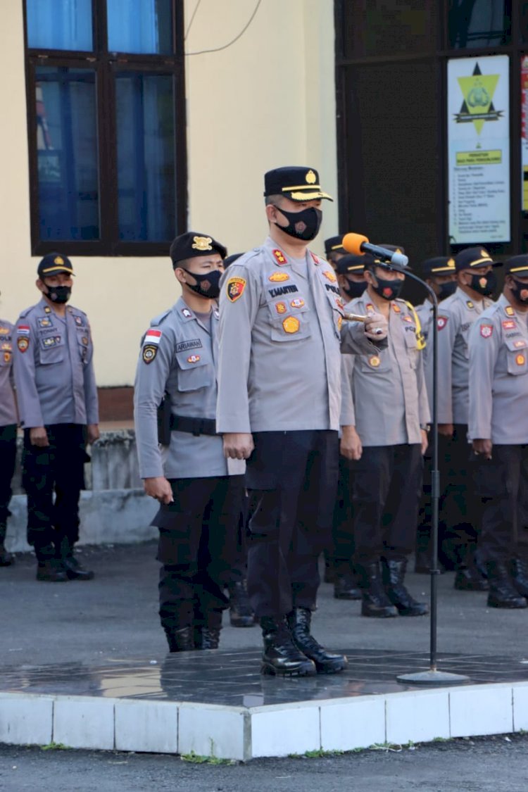 Arahan Kapolres Manggarai Dalam Mengantisipasi Rencana Aksi Unjuk Rasa Mahasiswa Tanggal 11 April 2022