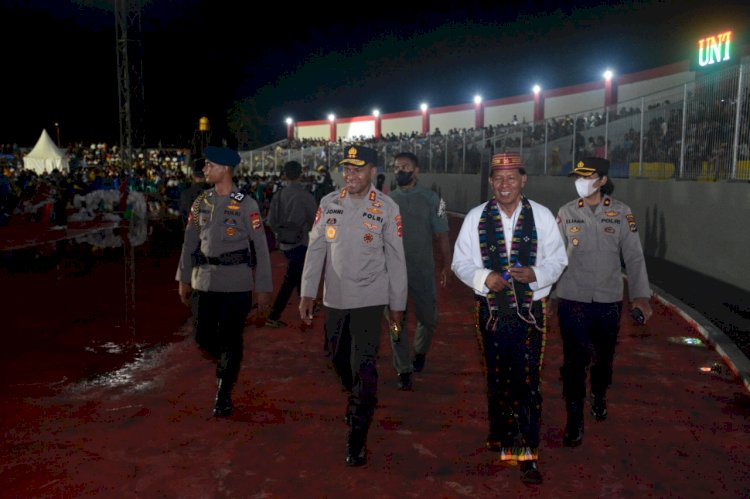 Pastikan Berjalan Aman dan Lancar, Kapolda NTT Hadiri Langsung Penutupan Pesparani Nasional II di Stadion Oepoi