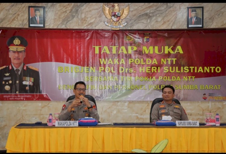 Supervisi di Polres Sumba Barat, Wakapolda NTT Pesan Jaga Nama Baik Institusi Polri