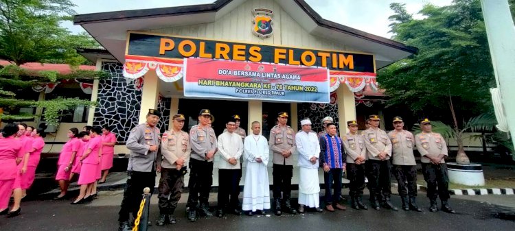 Gelar Doa Bersama Lintas Agama, Polres Flotim Undang 4 Tokoh Agama