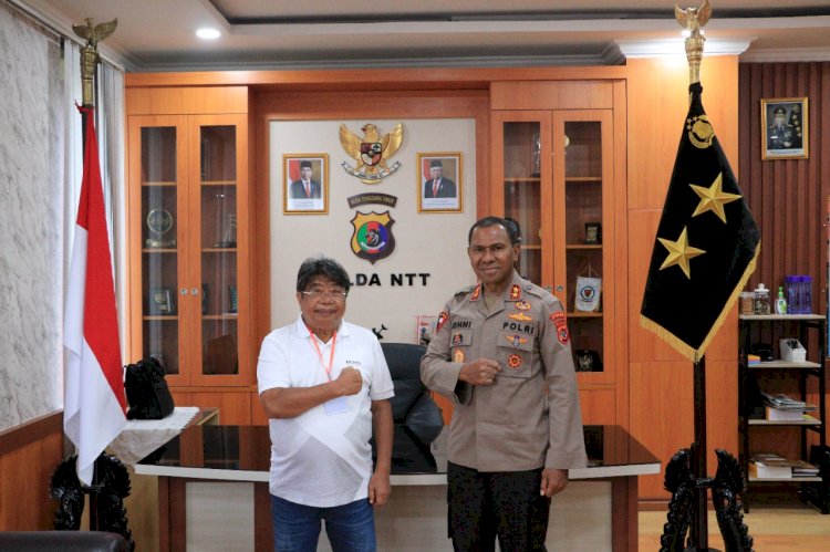 Kapolda NTT Terima Kunjungan Silaturahmi Pendiri Shoto-Kai