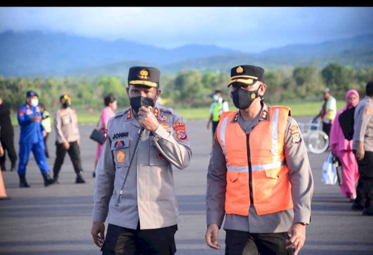 Pantau Situasi Kamtibmas, Kapolda NTT bersama Rombongan Kunjungi Kabupaten Sikka