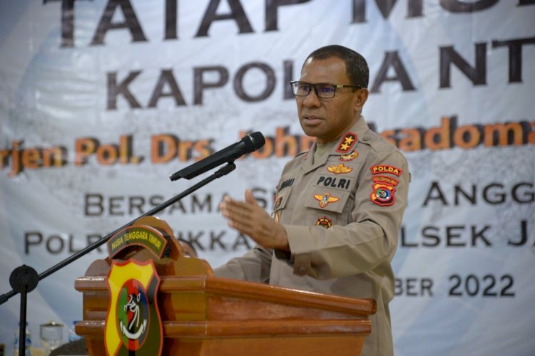 Tatap Muka Bersama Jajaran Polres Sikka, Kapolda NTT Minta Laksanakan Tugas Dengan Penuh Tanggung Jawab