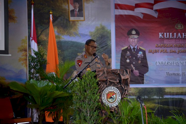 Beri Kuliah Umum di Universitas Nusa Nipa Indonesia, Kapolda NTT Harap Mahasiswa Menampilkan Perilaku Yang Baik dan Patuh Hukum