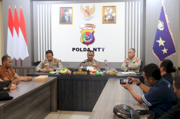 Kapolda NTT Gelar Silaturahmi dengan para Awak Media Desk Polda NTT