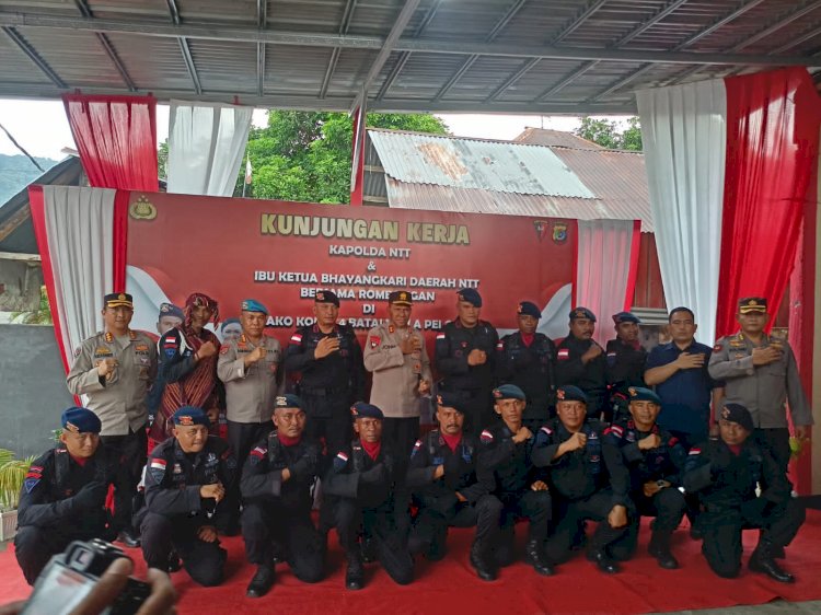 Kunjungi Mako Brimob Kompi 4 Yon A di Alor, Kapolda NTT Minta Terus Semangat Dalam Menjalankan Tugas