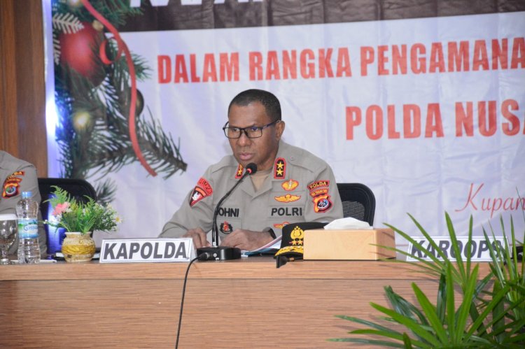 Gelar Rakor Lintas Sektoral Kesiapan Pengamanan Nataru, Kapolda NTT Harap Semua Pihak Dapat Bersinergi