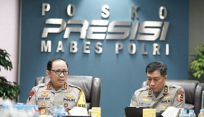 Wakapolri Komjen. Pol. Prof. Dr. Drs. Gatot Eddy Pramono, M.Si., menyampaikan apresiasi program Quick Wins Presisi 2022.