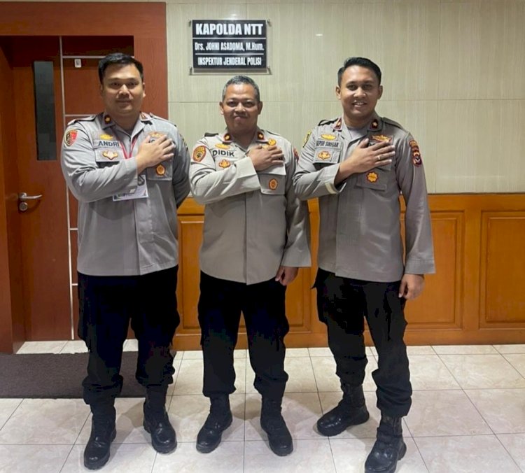 Polda NTT Kirim Tiga Pamen Ikut Pendidikan Sespimmen Dikreg ke 63  TA 2023