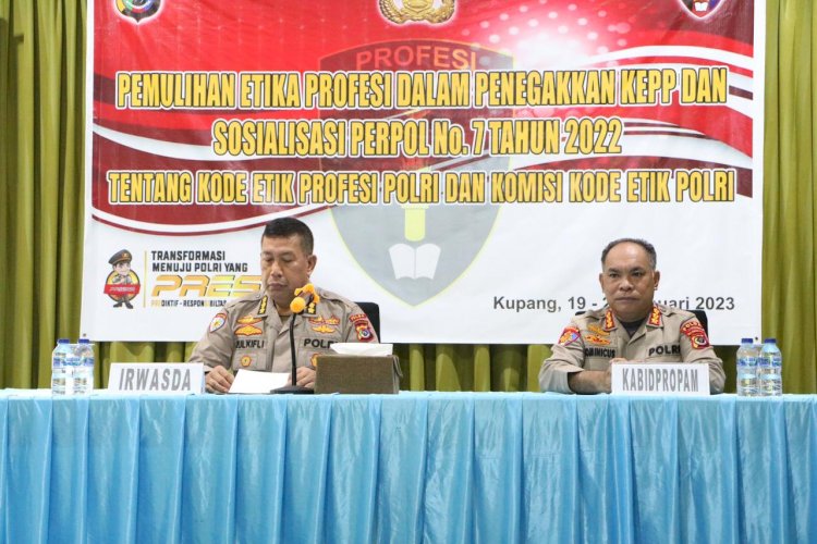 Irwasda Polda NTT Buka Kegiatan Pembinaan Pemulihan Etika Profesi dalam Penegakan KEPP dan Sosialisasi Perpol Nomor 7 Tanun 2022