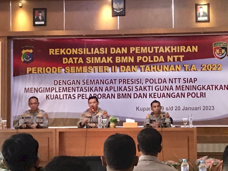 Biro Logistik Polda NTT Gelar Kegiatan Rekonsiliasi dan Pemutakhiran Data BMN Polri Tingkat Satker Jajaran Polda NTT