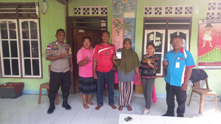 Dukung Program Stunting, Bhabinkamtibmas Sinergi Bersama Nakes di Desa