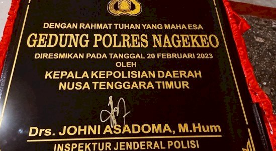 Resmikan Mapolres Nagekeo, Kapolda NTT: Dengan Adanya Kantor Yang Baru, Pelayanan Semakin Baik serta Harus Kreatif dan Inovatif