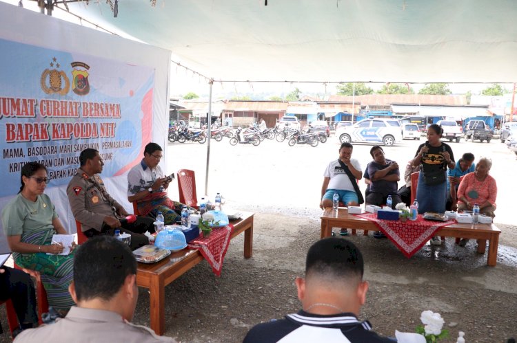 Datangi Pasar Ikan Oeaba, Kapolda NTT Dengar Curhatan Warga Kelurahan Fatubesi