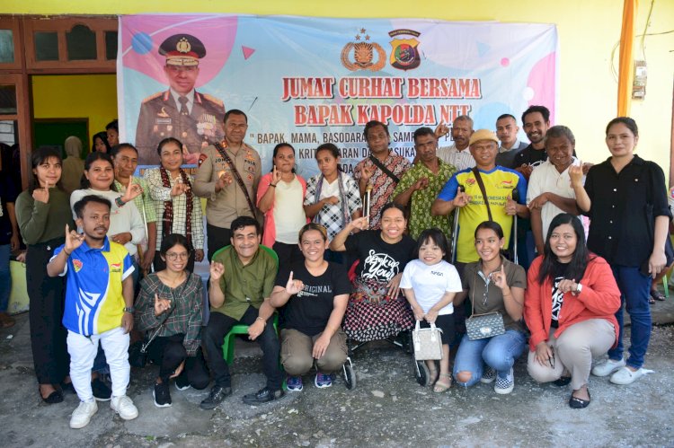 Dengar  Curhat dari Penyandang Difabel, Kapolda NTT: Mari Kita Ciptakan Kesetaraan Bagi Mereka