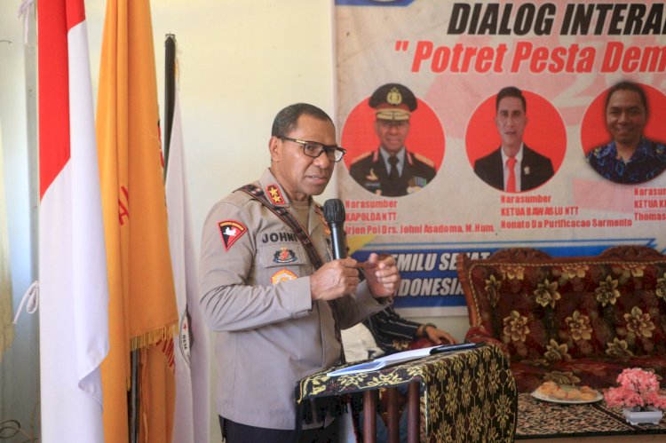 Dialog Interaktif Bersama Mahasiswa Undarma Kupang, Kapolda NTT Paparkan Peran Polri Dalam Pemilu